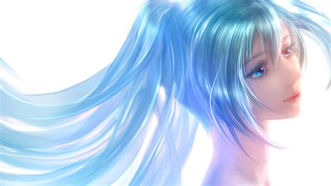 2560x1440 Vocaloid Hatsune Miku Face 1440p Resolution Wallpaper Hd