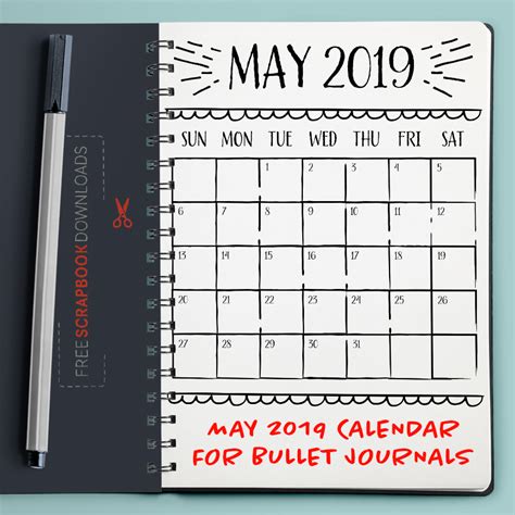 May Bullet Journal Calendar
