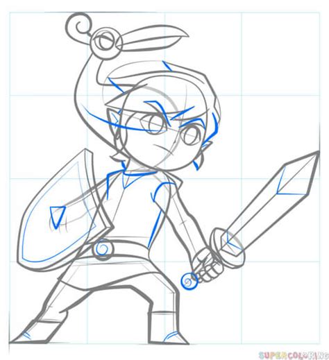 A new cartoon drawing tutorial is uploaded every week, so stay tooned! How to draw Link from Legend of Zelda | Step by step ...
