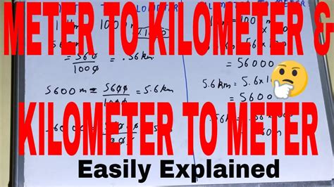 Convert Meters To Kilometers And Kilometers To Meters M To Km Conversion Km To M Conversion