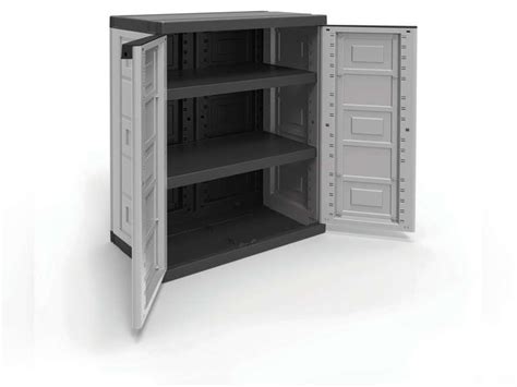 Contico 2 Shelf Utility Cabinet Grey 268 X 154 X 343 Dutch Goat
