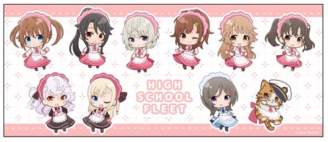 High School Fleet China Moeka Irizaki Mei Misaki Akeno Munetani Mashiro