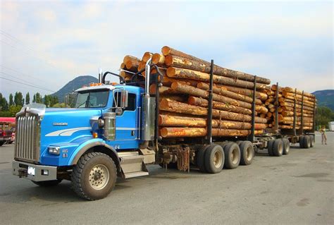 kenworth  tri drive logging truck  photo  flickriver