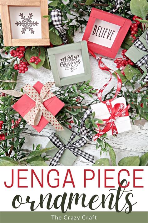 Diy Jenga Christmas Ornaments Dollar Tree Tumbling Tower Craft