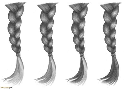How To Draw Braids In 10 Steps Plus Videos Rapidfireart