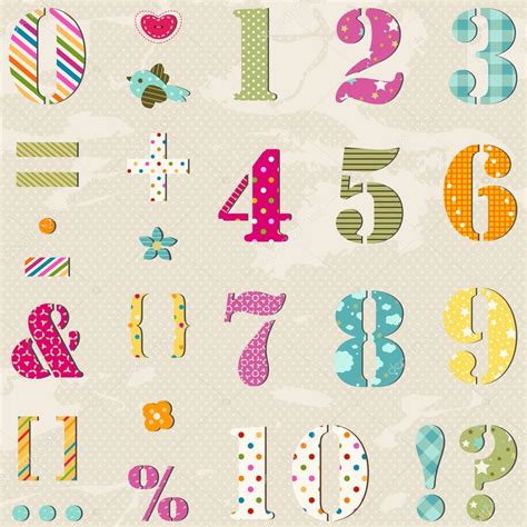 Colorful Numbers Set — Stock Vector © Dip2000 22142917