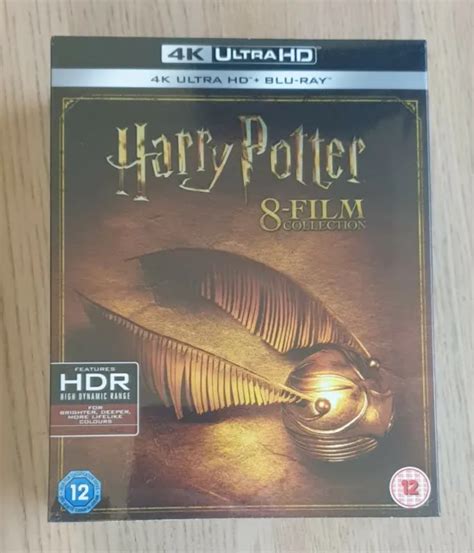 Harry Potter Complete 8 Film Collection 4k Uhd Blu Ray Boxset New