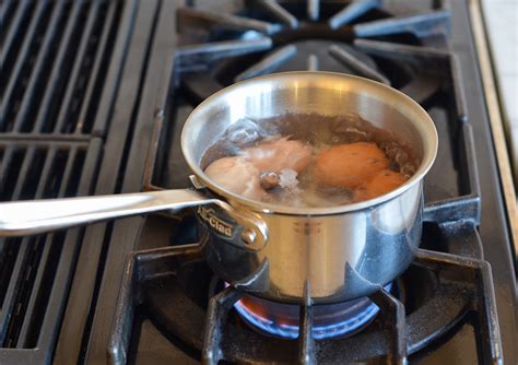 eggs boiled soft pot chef