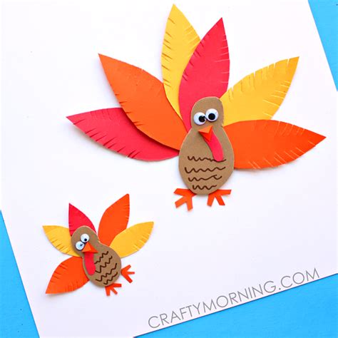 Simple Paper Turkey Craft For Kids Crafty Morning