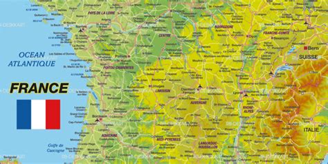 Das landschaftsbild in frankreich wird von einer vielzahl an flüssen geprägt. Karte von Frankreich (Land / Staat) | Welt-Atlas.de