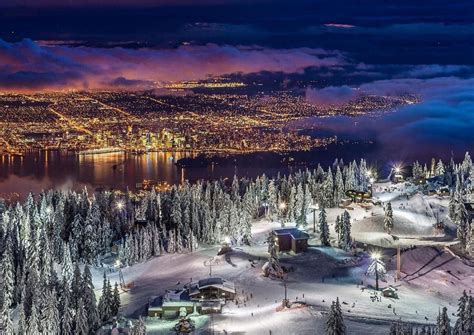 Vancouver From The Summit Of Grouse Mountain By Pierre Leclerc City