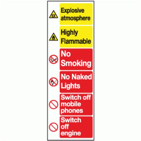 Explosive Atmosphere Sign Petrol Staion Safety Signs Safety Signs
