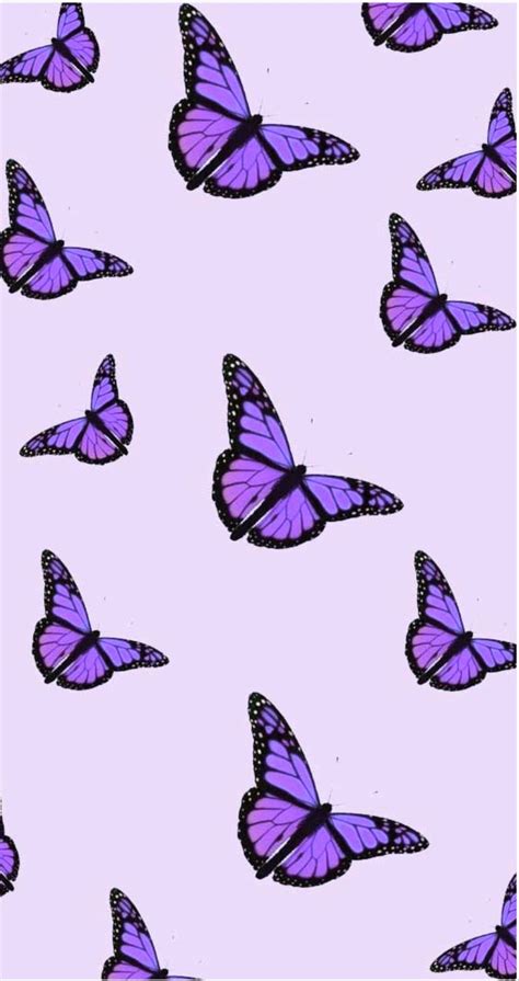 Purple Butterfly Aesthetic In 2020 Butterfly Wallpaper