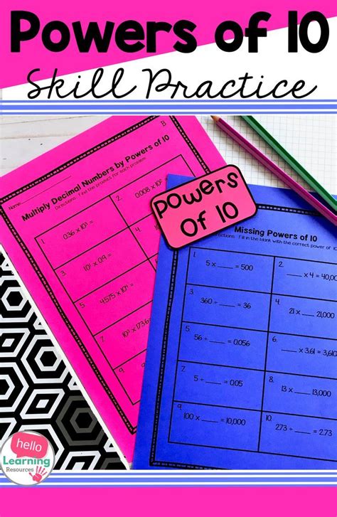 Powers Of 10 Worksheets 5th Grade