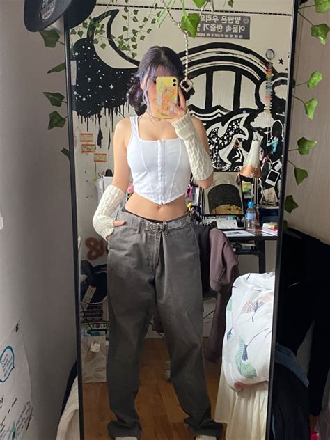 Outfit Green Cargo Pants Grunge Fairy Aesthetic Fit Y2k In 2022 Green Cargo Pants Outfit