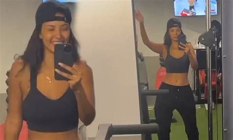 Maya Jama Flashes Her Toned Physique In A Sports Bra While Dancing In