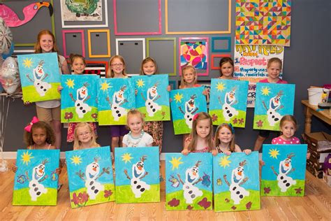 The best part about creating a floral canvas is that you can fill it with any color shade you want to and nobody would ever judge it. Superb Kids Paint Party #9 Kids Canvas Paint Party Ideas ...