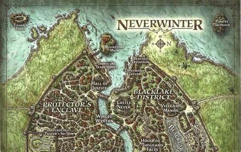 Dandd Neverwinter Map Vector U S Map