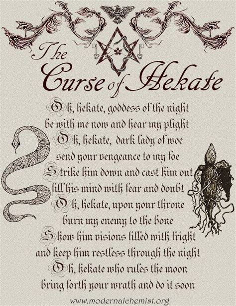 The Curse Of Hekate Wiccan Spell Book Witchcraft Spell Books Magic Spell Book