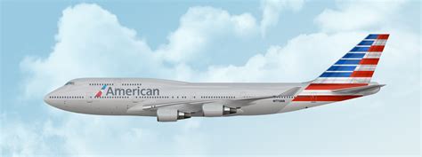 American Airlines New Livery 747