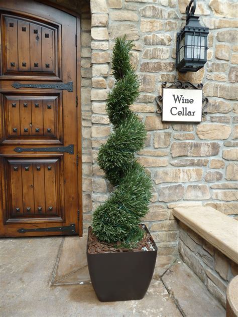 Artificial Rosemary Spiral Tree Outdoor Topiary Plant Outdoor