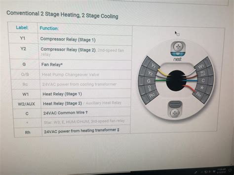 Wiring a heat pump thermostat to the air handler and outdoor unit! Nest Thermostat Heat Stage 2 Wiring Diagram - Database ...