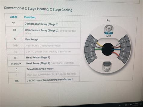 I trimmed the wire to an appropriate length so about 4 inches was sticking out of the wall. Nest Thermostat Heat Stage 2 Wiring Diagram - Database ...