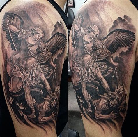 Archangel Michael Tattoo St Michael Tattoo Jesus Tattoo Sleeve Best