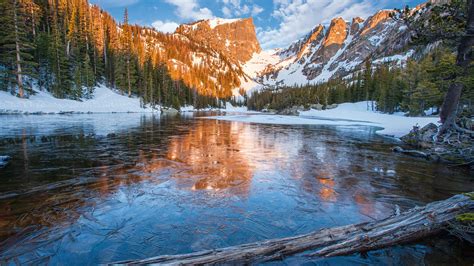 First Ice On Dream Lake In Rocky Mountain National Park Estes Park