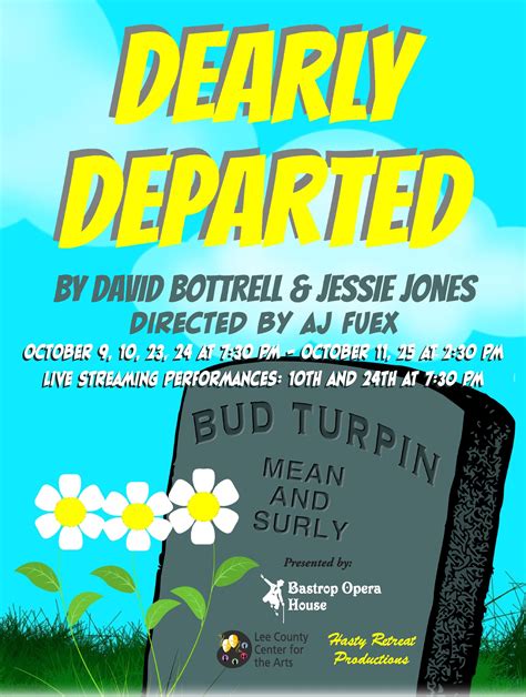 Dearly Departed At Bastrop Opera House Performances October 9 2020