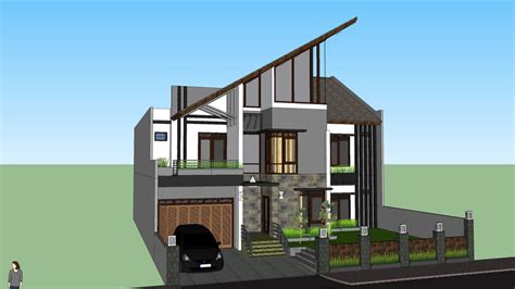 desain rumah  lantai sketchup ayo desain rumahmu