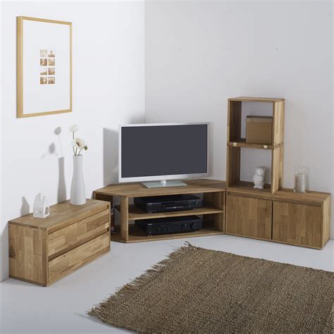 ( 4.5 ) out of 5 stars 22 ratings , based on 22 reviews current price $230.78 $ 230. Edgar Solid Oak TV Unit | Meuble tv angle, Meuble tv en ...