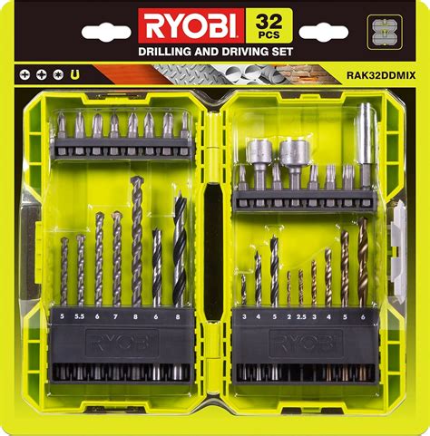 Ryobi RAK32DDMIX Mixed Drilling and Screwdriving Bit Set (32 piece