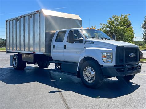 Used 2017 Ford F 750 Super Duty Crew Cab Chipper Truck Powerstroke