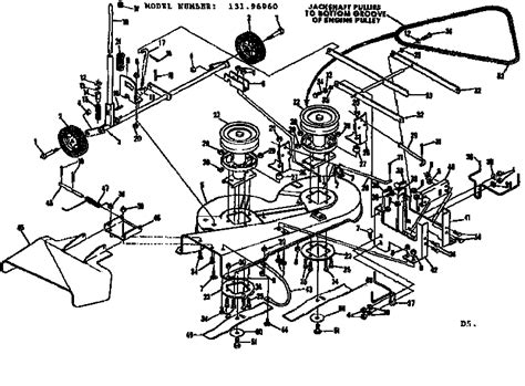 Sears craftsman lt2000 42 lawn mower deck parts rebuild kit free shipping. MOWER DECK Diagram & Parts List for Model 13196960 ...