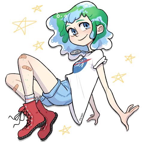 Earth Chan By Artbytuna Rsolarsysgals