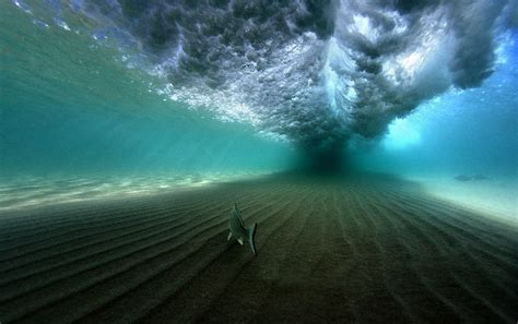 Under A Breaking Wave Coolum Beach Queensland Australia