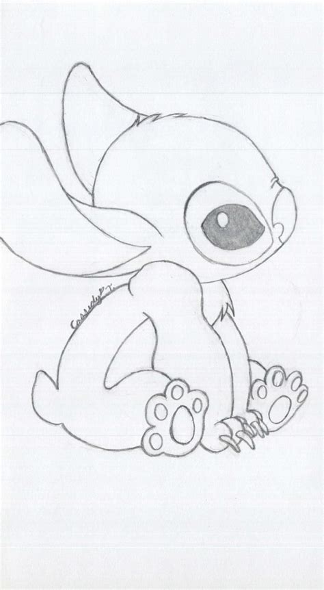 Cute Stitch Scetch By Lilnekonoodles On Deviantart Disney Character