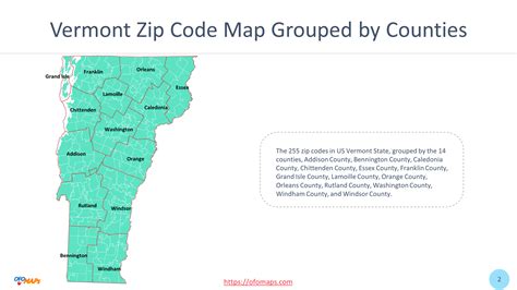 Vermont Zip Code Map Ofo Maps