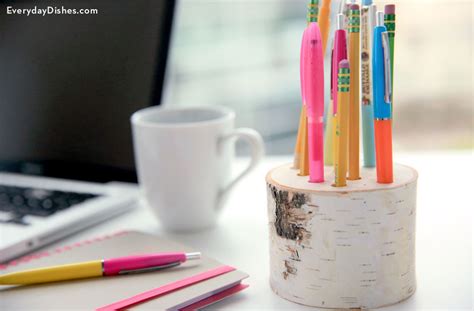 1) print the free pdf template to a piece of cardboard or paper. DIY Pencil Holder