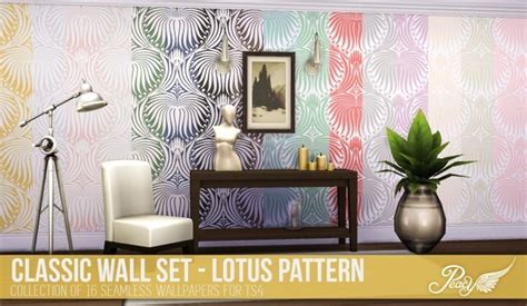 Classic Walls 60 Solid Colours At Simsational Designs Sims 4 Updates