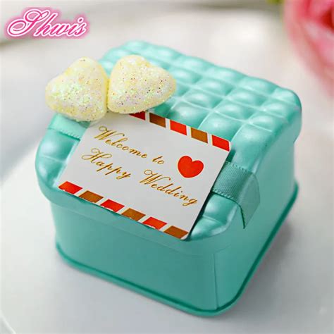 100pcs 616145mm Mint Tin Box For Candy Favor Box For Wedding Metal Candy Box Bridal Wedding