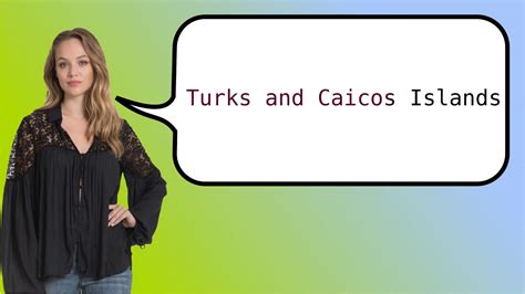 Como Dizer Ilhas Turcas Y Caicos Em Ingles YouTube