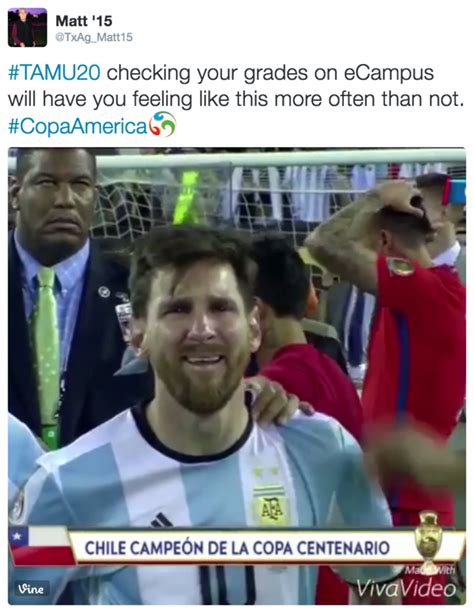 checking grades on ecampus crying messi know your meme