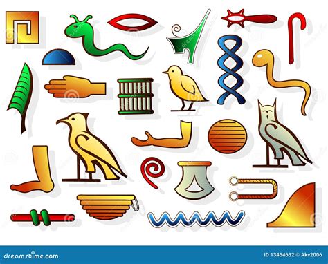 Egyptian Hieroglyphs Stock Vector Illustration Of Egypt 13454632