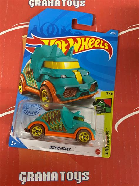 Tricera Truck 3 5 Dino Riders 2021 Hot Wheels Case N 1 Grana Toys