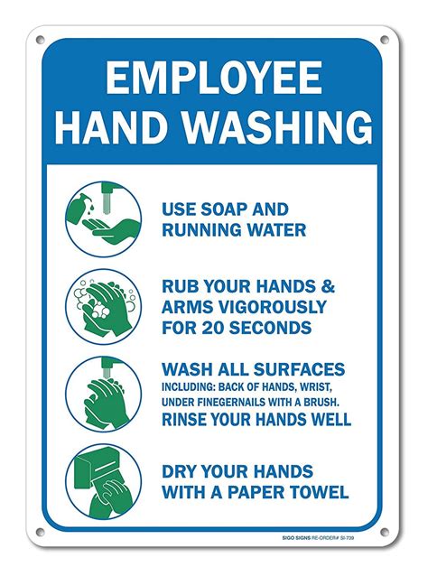 Employee Handwashing Sign Printable