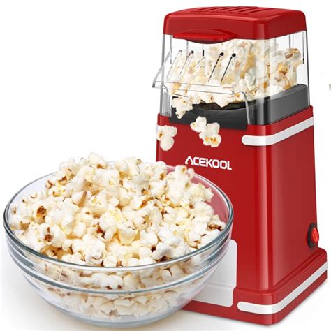 Lingstar Hot Air Popcorn Popper Maker 1200w No Oil Small Electric