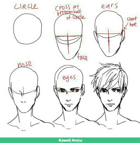 Boy Face Drawing Reference