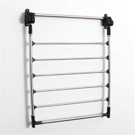 The item is a folding drying rack with 3 layers design for clothes hanging and shoes storage. Rebrilliant Greenway Indoor Wall-Mount Drying Rack ...